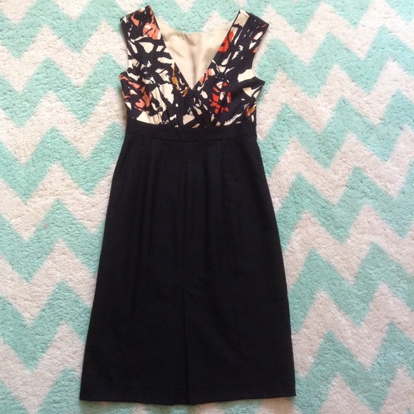 vintage style J CREW silk wool wiggle dress 2 (E3) - Picture 6 of 9